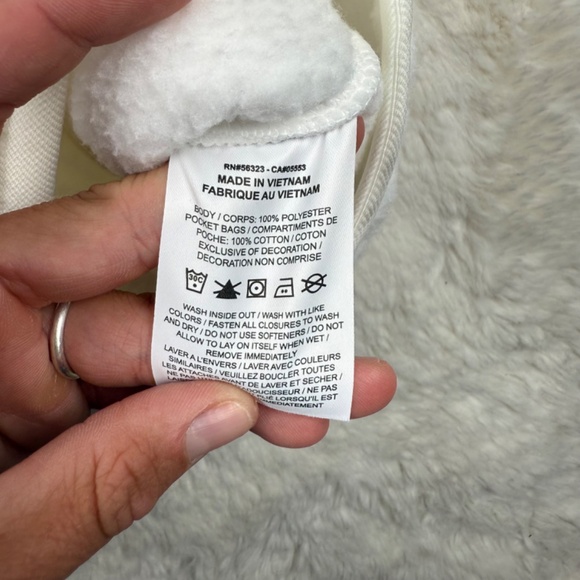 Nike NWT Men's Club Winterized Vest Full Zip Fleece White Small - Picture 6 of 7